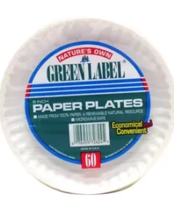 PAPER PLATES GREEN LABEL